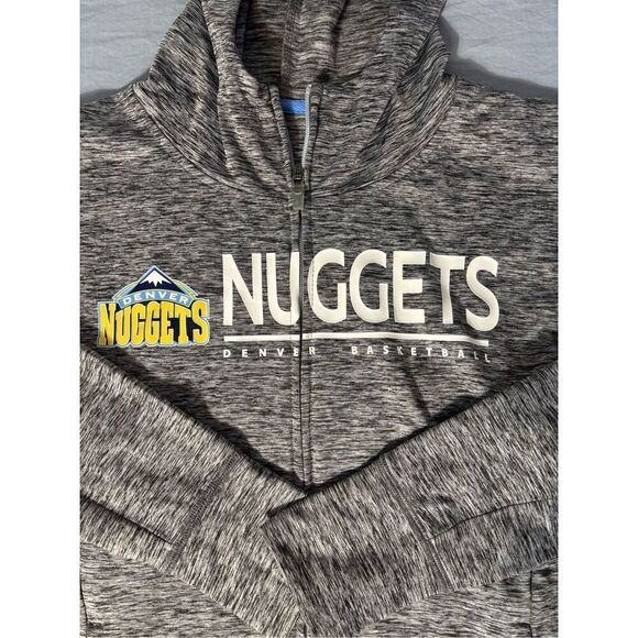 Denver Nuggets Zip Up Hoodie 4her By Carl Banks MLB Women’s Size XS Extra Small - Picture 2 of 9
